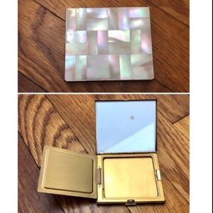SOLD Vintage 1940s Mother of Pearl Powder Compact